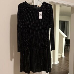 Michael Kors Black and Gold Dress